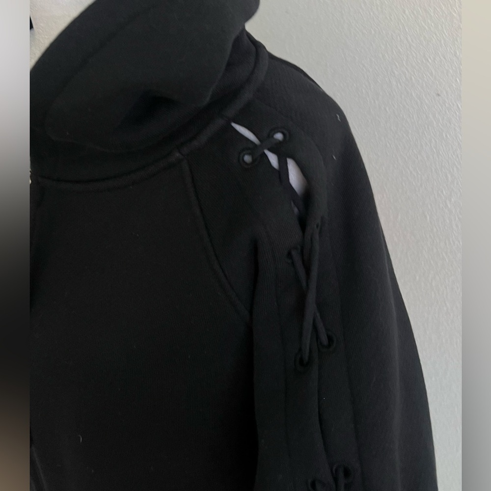 IRO 100% COTTON Black oversized Hoodie Jacket - Picture 6 of 16